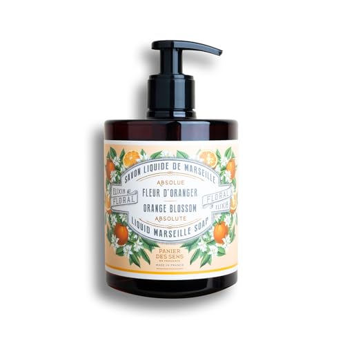 Panier des Sens Liquid Hand Soap - Moisturizing Orange Blossom, 96% Natural Ingredients - 16.9 Fl.oz