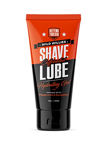 Wild Willies Shaving Gel - Caffeine Infused, Jojoba & Eucalyptus for Smooth Shaves - 5oz