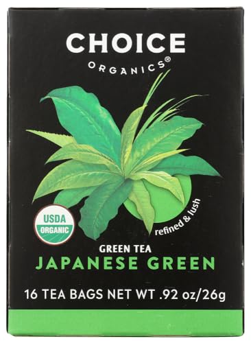 Choice Organics Japanese Green Tea - USDA Organic, Non-GMO, Compostable Bags - 96 Tea Bags