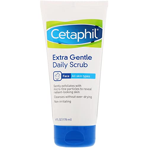 Cetaphil Exfoliating Face Scrub - Gently Cleanses & Buffs, Hypoallergenic for Sensitive Skin - 6oz