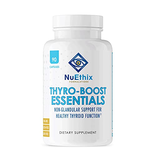 NuEthix Thyro-Boost Essentials - Supports Thyroid Function & Hormone Balance - 90 Capsules