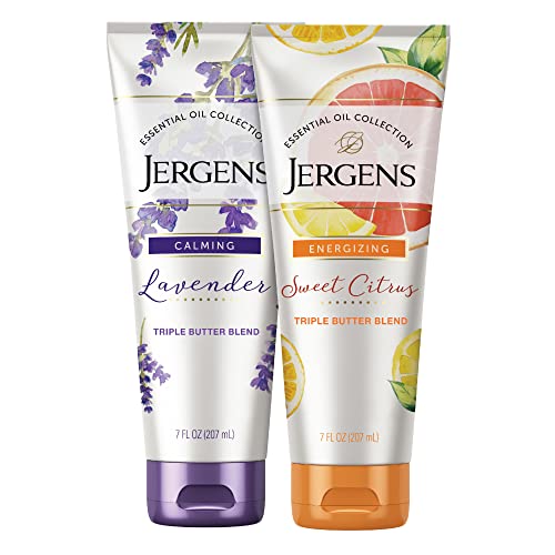 Jergens Body Butter - Nourishing Shea, Energizing Citrus & Calming Lavender - 7 fl oz 2PK