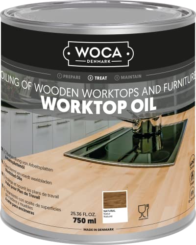 WOCA Denmark Wood Conditioner - Protects & Restores, Food Safe for Butcher Blocks - 750ml