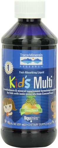 Trace Minerals Kid's Liquid Multivitamin - Supports Immunity & Healthy Bones, 8 fl oz