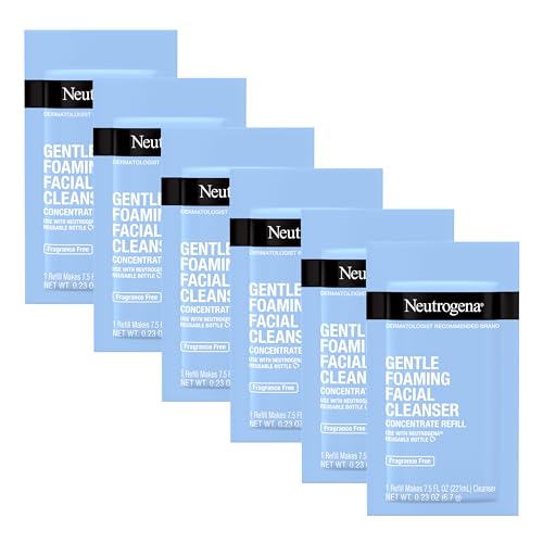 Neutrogena Gentle Foaming Facial Cleanser - Removes Dirt & Oil, Fragrance-Free - 7.5oz Pack of 6