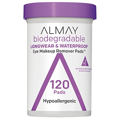 Almay Makeup Remover Pads - Longwear & Waterproof, Hypoallergenic, Fragrance-Free - 120 Count