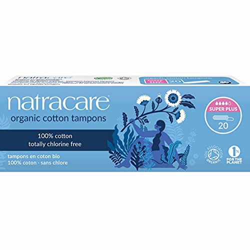 Natracare Organic Cotton Tampons - Chlorine Free, Chemical Free, Biodegradable - 12 Pack