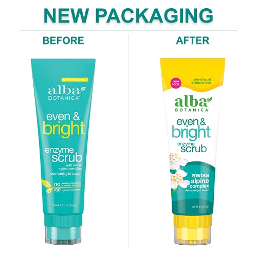 Alba Botanica Body Scrub - Hydrating & Moisturizing with Botanical Ingredients - 4oz