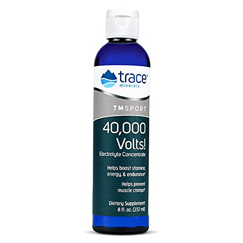 Trace Minerals 40,000 Volts Electrolyte Drops - Supports Hydration & Muscle Function - 48 Servings