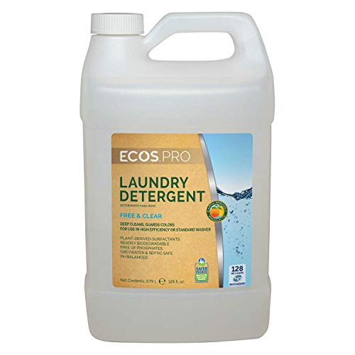 ECOS PRO Concentrated Laundry Detergent - Deep Cleans, Hypoallergenic & Biodegradable - 1 Gallon