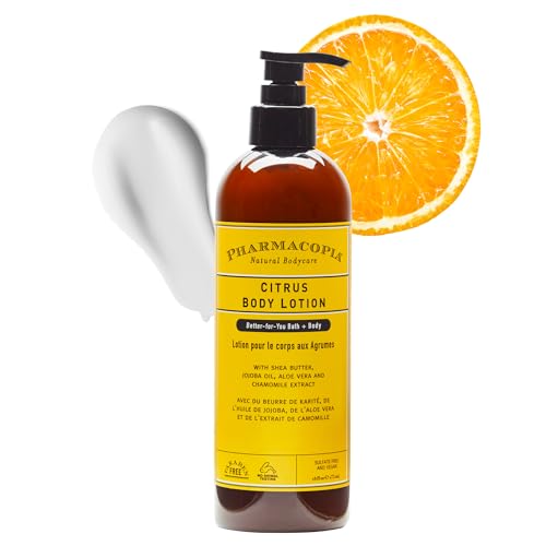 Pharmacopia Citrus Body Lotion - Hydrating, Aromatherapy with Natural Ingredients - 16oz