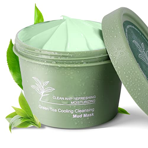 Green Tea Mud Mask - Deep Cleansing & Hydrating, Organic Ingredients for All Skin Types - 4oz