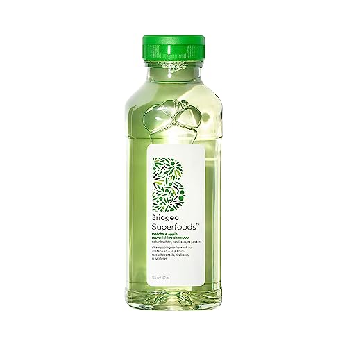 Briogeo Matcha + Apple Shampoo - Hydrates & Nourishes Hair, Vegan, Cruelty-Free - 12.5 fl oz