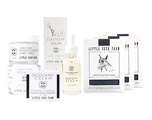 Little Seed Farm Body Care Set - Natural Deodorant, Soap, Serum, Moisturizer - 4 Items