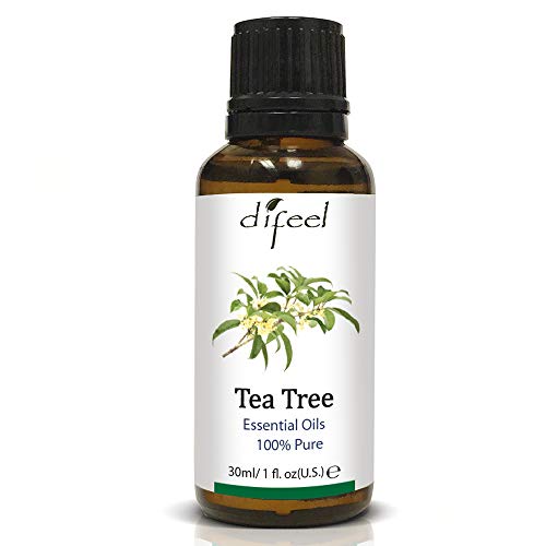 Difeel Essential Oil - 100% Pure Tea Tree for Aromatherapy, Fresh Woody Aroma - 3 Pack, 1oz