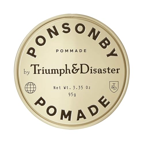 Triumph & Disaster Hair Pomade - Medium Hold, Nourishing Ingredients, High Shine - 95g