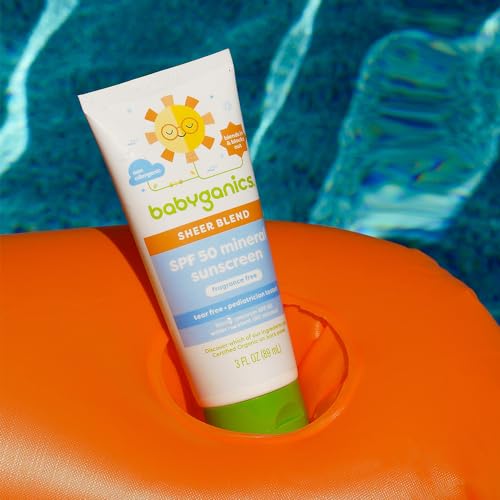 Babyganics Mineral Sunscreen SPF 50 - UVA/UVB Protection, Pediatrician Tested, 3oz