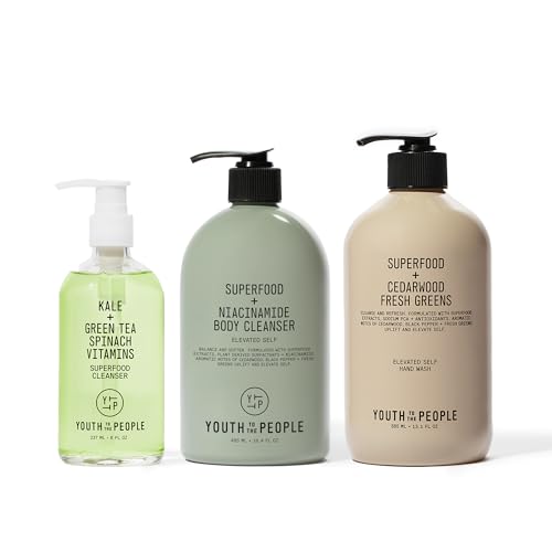 Youth To The People Body Wash Trio - Antioxidant-Rich Cleansers, Vegan & Cruelty-Free - 3 Pack