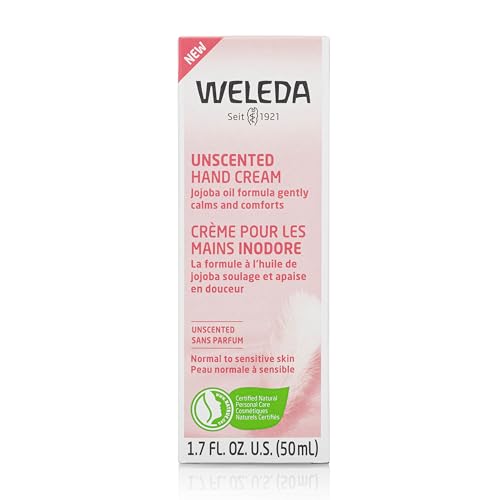 Weleda Unscented Hand Cream - Moisturizes with Jojoba, Borage & Coconut Oils - 1.7oz