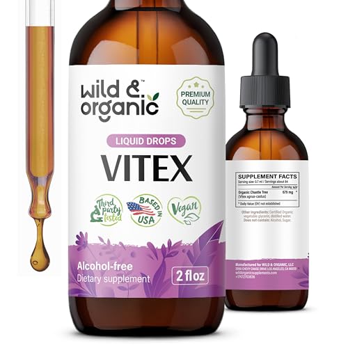 Wild & Organic Herbal Supplement - Supports Women's Health, Alcohol-Free, Vegan - 2 fl oz