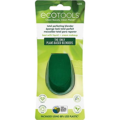 EcoTools Total Perfecting Blender Sponge - Flawless Blend, Vegan & Cruelty-Free - 1 Count