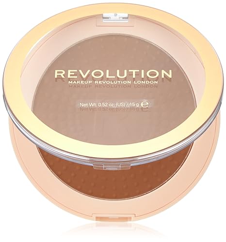 Makeup Revolution Mega Bronzer Powder - Matte Finish, Vegan, For All Skin Tones - 0.52 oz