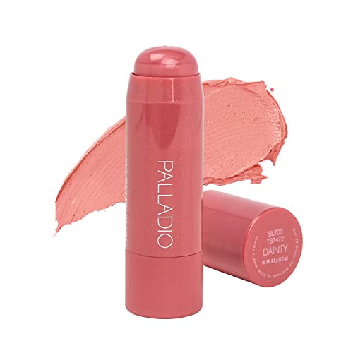 Palladio 2-in-1 Lip & Cheek Stain - Hydrating, Buildable Color, Botanical Infused - Dainty