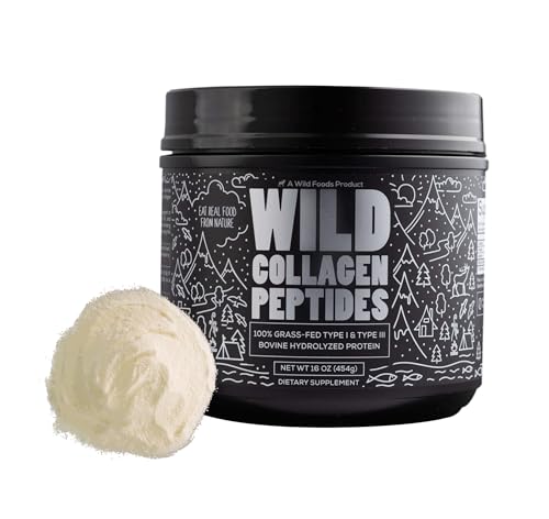 Wild Foods Collagen Protein Powder - Supports Skin & Joint Health, Non-GMO, 16oz