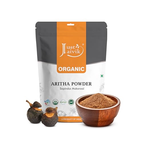 Just Jaivik Hair Care Bundle - Nourishing Aritha Powder for Cleansing & Growth - 227g