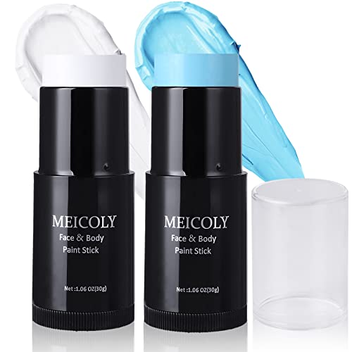 MEICOLY Body Paint Stick - Waterproof, High Pigment, Vegan & Hypoallergenic - 1.06oz, 2pcs