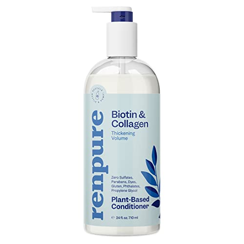 Renpure Biotin & Collagen Conditioner - Boosts Volume, Gentle Formula - 24 fl oz