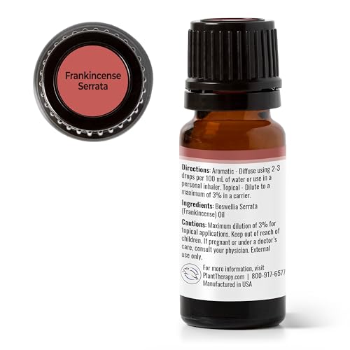 Plant Therapy Frankincense Serrata Essential Oil - Promotes Clear Breathing, 100% Pure - 10 mL