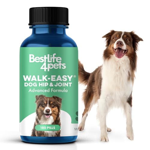 WALK-EASY Dog Joint Supplement - Natural Pain Relief, Safe for All Breeds - 180 Pills