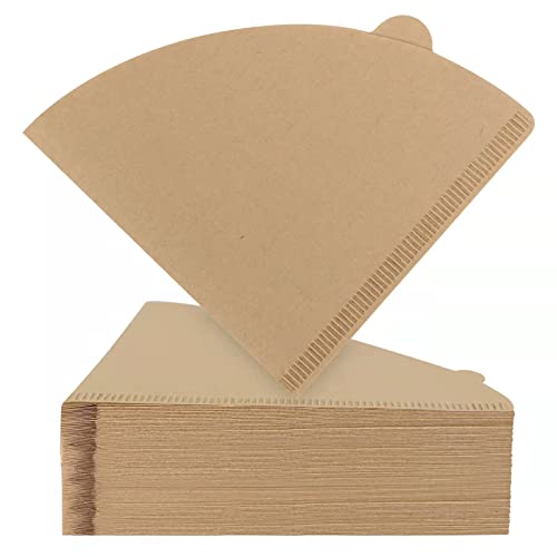 Clinuse Coffee Filters - Natural Paper, No Residue, V-Shaped Design for Enhanced Flavor - 200 Count