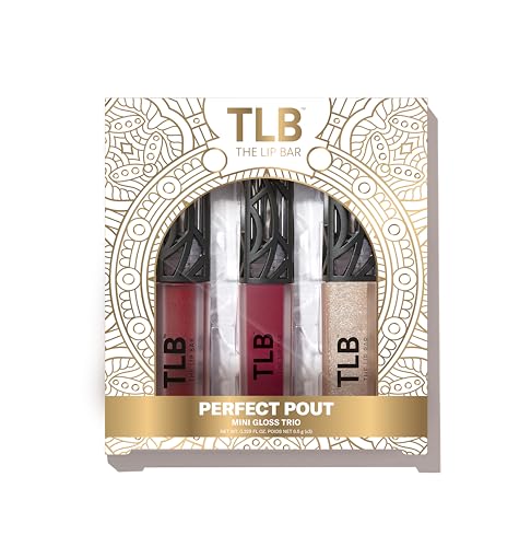 The Lip Bar Mini Lip Care Gift Set - Long-Lasting Matte & Moisturizing Gloss - 3 Pieces
