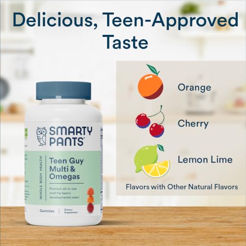 SmartyPants Teen Guy Multivitamin Gummies - 25 Nutrients, Gluten Free, 90 Count