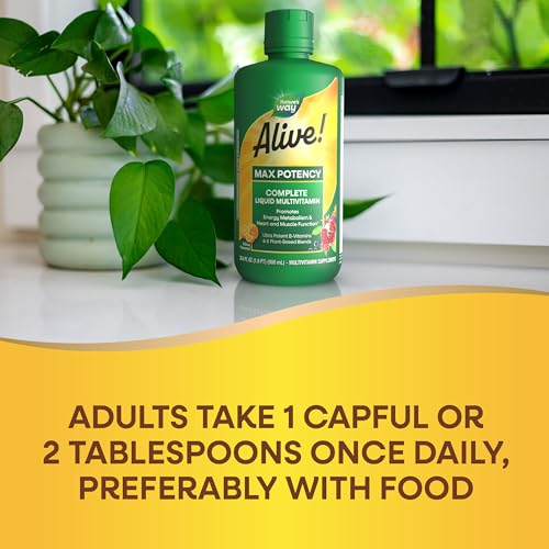 Nature's Way Alive! Max Potency Liquid Multivitamin - Supports Energy & Heart Health - 30.4 Fl Oz