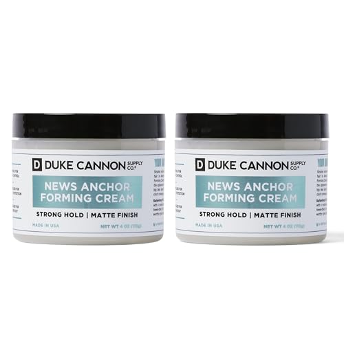 Duke Cannon Hair Styling Cream - Strong Hold, Matte Finish, Lanolin Infused - 4oz