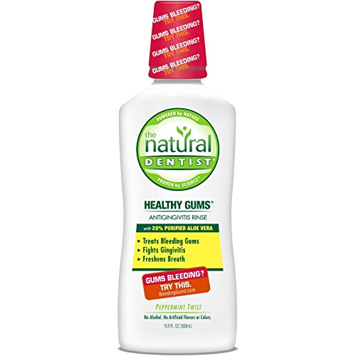 The Natural Dentist Mouthwash - Minty Fresh Breath, Gentle on Gums - 16.9oz (Pack of 3)
