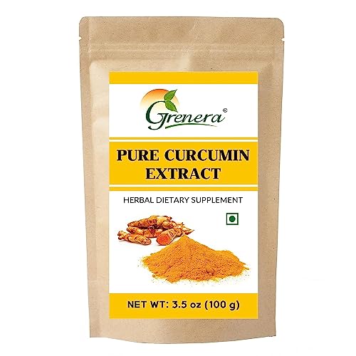 Sheltr Pure Curcumin Extract Powder - Immune & Joint Support, 95% Curcuminoids - 100g