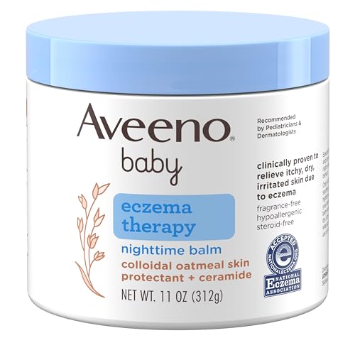 Aveeno Baby Eczema Cream - Soothes & Relieves Dry Skin, Hypoallergenic, Steroid-Free - 11oz