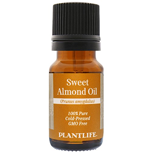 Plantlife Sweet Almond Carrier Oil - Nourishing for Skin & Hair, Non-GMO - 10ml