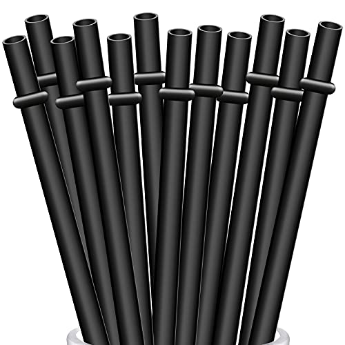 ALINK Reusable Drinking Straws Set - Durable, BPA-Free, Includes Cleaning Brush - 12 Pack