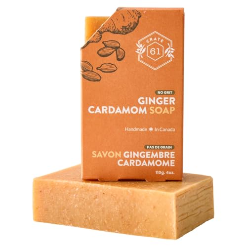 Crate 61 Body Soap - Nourishing Cold Process Bar with Essential Oils, Pack of 6 - Citrus