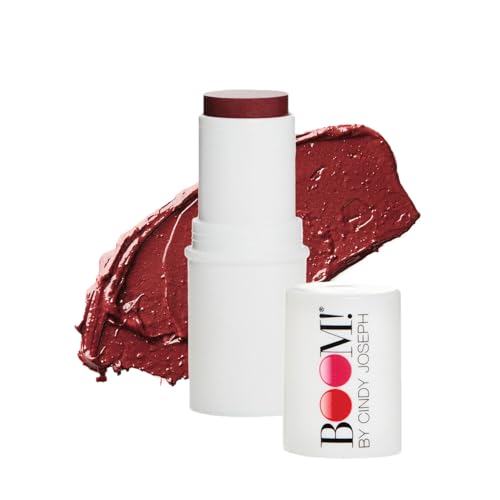 BOOM Beauty Boom Stick Berry - 3-in-1 Lip & Cheek Stain, Hydrating for Mature Skin - 0.3oz