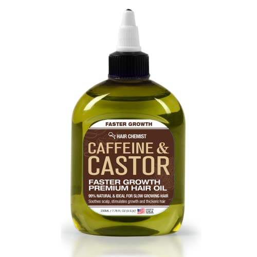 Hair Chemist Hair Growth Oil - Caffeine & Castor Blend for Faster, Healthier Hair - 7.1 oz