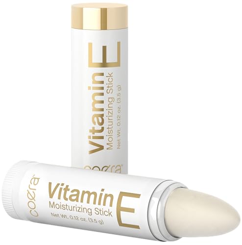 Coera Vitamin E Lip Balm - Nourishing & Hydrating, Cruelty-Free, Gluten-Free - 0.12 oz (2 Pack)