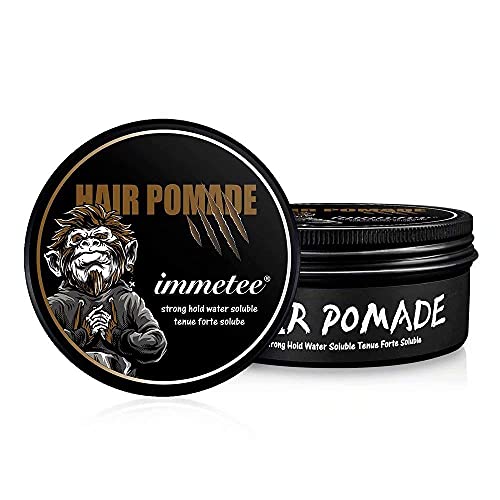 immetee Hair Pomade - Strong Hold & High Shine, Nourishing Plant Extracts - 120g