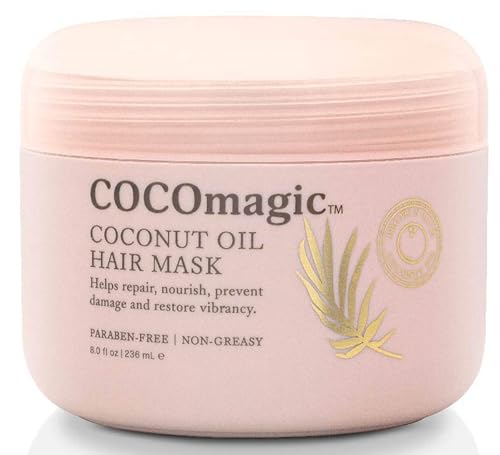 Cocomagic Coconut Oil Hair Mask - Repairs Damage, Adds Shine & Hydration - 8oz