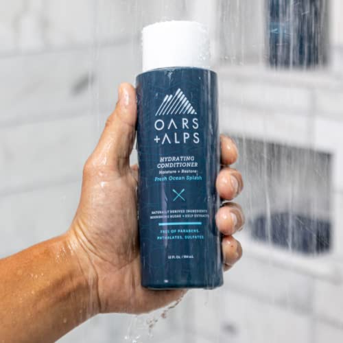 Oars + Alps 3-in-1 Shampoo, Conditioner & Body Wash - Hydrates with Kelp & Algae Extracts - 12oz
